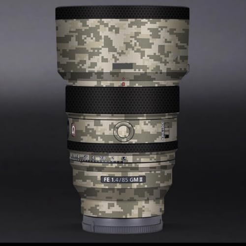 Autocollant FE 85 F 1.4 II film vinyle anti-rayures compatible Sony FE 85 mm F1.4 GM II camo