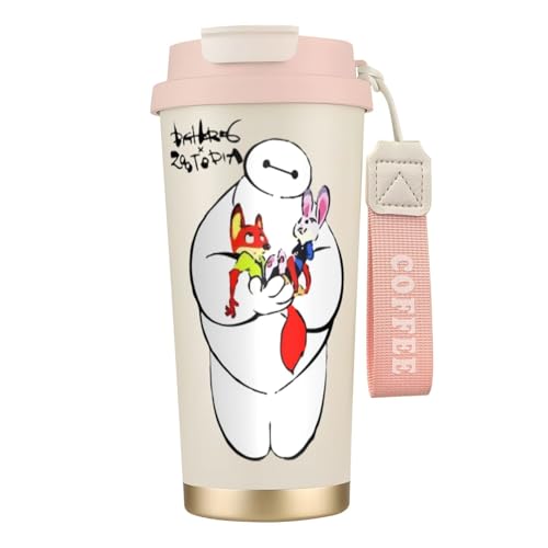 タンブラー コーヒー ベイマックス 水筒 ステンレス ボトル 魔法瓶 オフィス マグカップ カフェマグ 車用 マグボトル 真空断熱 保温 保冷 ふた付き 直飲み 広口 漏れない 二重構造 持ち運び 500ml