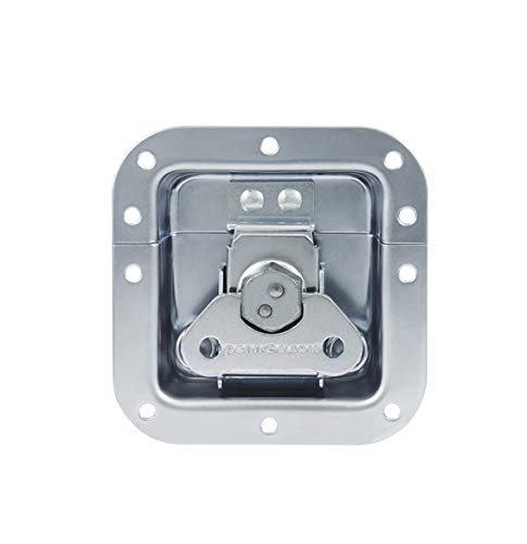 Penn Elcom Butterfly Medium Latch Set of 4 | Zinc Finish Flight Case Hardware | Heavy Duty Recessed Plain Dish Latches for Road Cases, Rack Cases, DJ & Touring Equipment