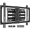 MOUNTUP Ultra Slim TV Wall Mount for Most 37-90 inch TVs, 1.1" Thin Low Profile Full Motion TV Mount Bracket, Dual Swivel Articulating Arms with Tilt, Fits 16" Studs, Max VESA 600x400mm Holds 132lbs