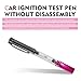 Zigeiya Car Ignition Test Pen, Cylinder High Voltage Spark Plug Tester, Disassembly-Free Diagnostic Tool Bright Indicator Light, Universal Portable Detector for Engine Ignition System (Multicolored)