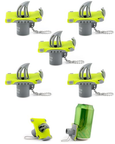 The Krakin 2.0 (5-Pack) - Innovative Shotgun Tool with Built-in Funnel - Gray/Green - Great for Parties Golfing Beach Days Sporting Events etc.