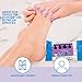 ForPro Professional Collection 5-Piece Pedicure Kit, 200-Count, Individually-Packed, Purple Pumice Pad, Wood Nail File 80/100 Grit, Mini Buffer 80/100 Grit, Wood Stick, Toe Separators