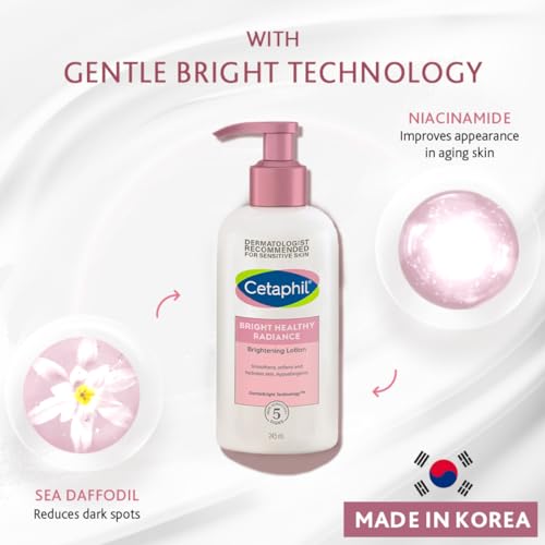 Cetaphil Bright Healthy Radiance Brightness Lotion 245ml, Dermatologist Tested, Niacinamide & Sea Daffodil, Dark Spot Reduction, Even Skin Tone - Image 4