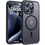 TOCOL Magnetic for iPhone 15 Pro Case, Upgraded Full Camera Protection, Fit for MagSafe, Rugged Phone Case for iPhone 15 Pro 6.1 Inch, Drop Protection, Anti-Scratch, Black