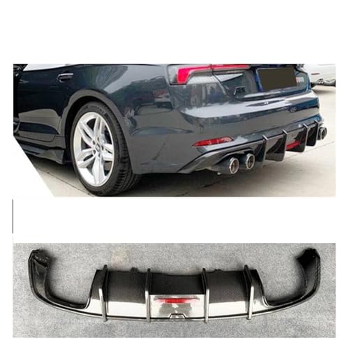 Difusor trasero Audi A5 S5 B9 spoiler de parachoques de carbono 2