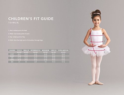 Capezio Little Girls' Ultra Soft Self Knit Waistband Footed Tight, White, One Size (Toddler 2-6) #TOP1