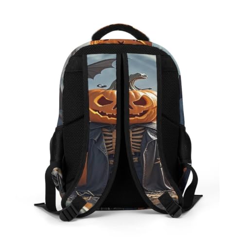 Mochila para portátil de Halloween cómoda para evitar dolores de espalda en trayectos largos 5