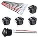 5pcs Round Rockers Switches Automotive Electronics Switches for Home Appliance & Industrial Equipment Control Panel Communication Equipment Switches