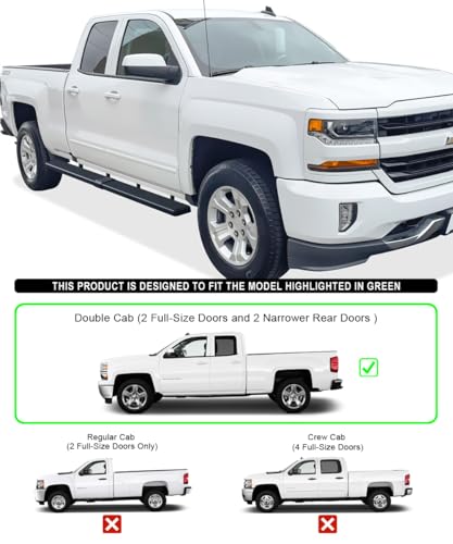 Estribos APS para Chevy Silverado y GMC Sierra 2007-2019 miniatura 2