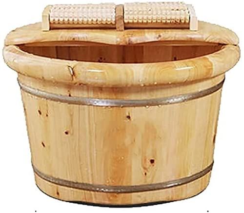 Bañera de pies de madera para hogar y spa miniatura 1