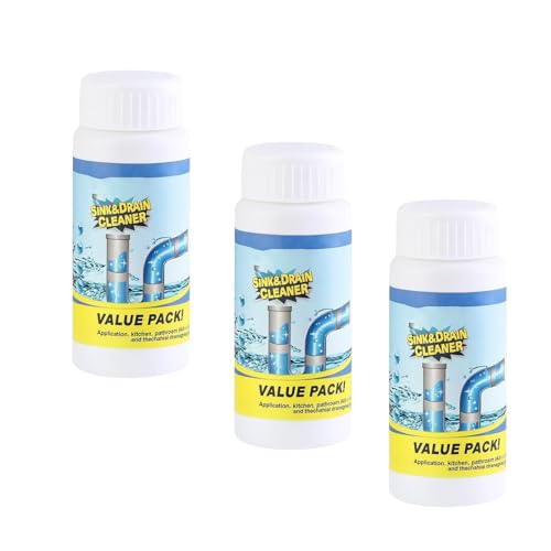3 Stück Abflussreiniger Rohrreiniger Extrem Stark Extra Starker Abflussreiniger Schaum Für Verstopfte Rohre Drain Cleaner Für Küche Und Bad