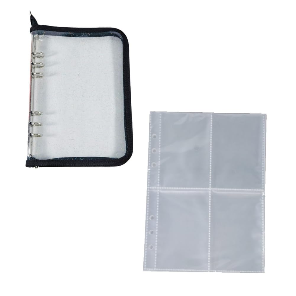 CTRLZS Mini Zippered Album Folder Photo Card Holder Photo Card Collection Album