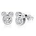 Twenty Plus Niedliche Schillernde Disney-Ohrestecker in Mickey Maus-Form, Geschenk für Mädchen und Frauen