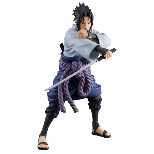 Banpresto Figura de Acción Sasuke Uchiha Naruto Shippuden - Grandista 24 cm - BP89927P Multicolor - Figura Coleccionable - Ideal para los fanaticos del Anime