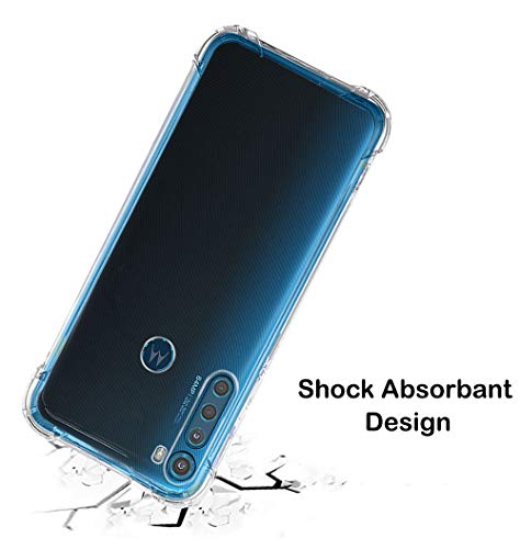 Image of TheGiftKart Crystal Clear Back Cover Case for Motorola One Fusion+ | Shockproof Soft TPU Case | Cushioned Edges for Ultimate Protection Back Cover Case (TPU, Transparent)