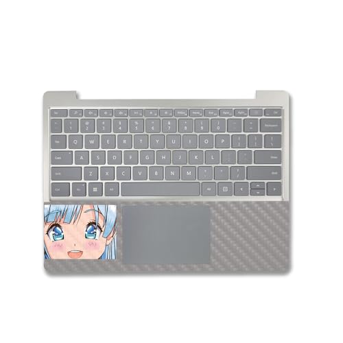 Image of MightySkins Carbon Fiber Skin Compatible with Microsoft Surface Laptop Go 3 (2023) Full Wrap Kit - Personal Space | Protective Durable Textured Carbon Fiber Finish | Made in The USA