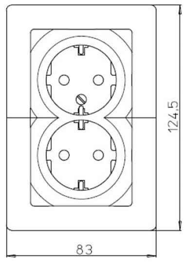 Kopp Paris 941120089 Protective Contact Socket, 2-Way, Without Contact Protection - Image 4