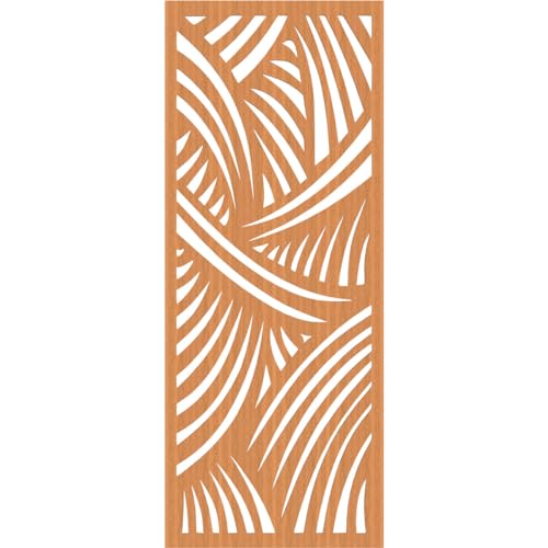 Image of Chester Decorative Pierced Fretwork Wood Wall Panels, 29 3 /8 inchW x 74 3 /8 inchH x 1 /4 inchT, Cherry