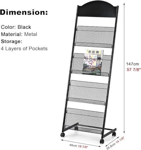 Brochures et dépliants support de littérature pour affichage de magazines - 3