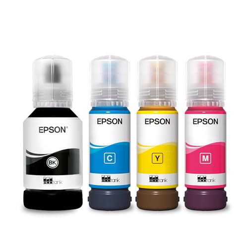 Botellas de tinta originales EcoTank de la serie 102 de Epson - 4 Colores negro, cian, magenta y amarillo