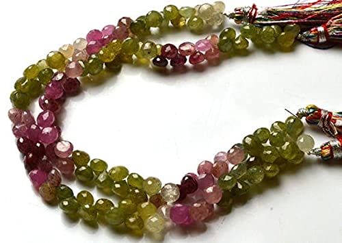 Multi saphir naturel perles oignon élimine le ternissement pour des bijoux durables 8"