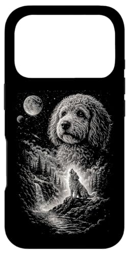 Goldendoodle ���̖�Ƀn�E�����O ���B���e�[�W 90�N�� �������� �X�}�z�P�[�X iPhone 17 Pro �p