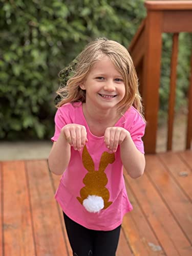 Image of Easter Shirts for Girls Kids Easter Gift Bunny T-Shirt Clothing 3-12 Years