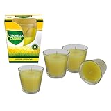 4 Citronella Candles Outdoor - 25H Burn Time - Garden Candle Set - Insect Mosquito Repellent Deterrent - Citrus Fragrance Candle - for Camping BBQ Outdoor Dining. - Image 2