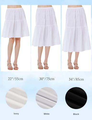 Image of BEAUTELICATE Half Slip Skirt Extender 100% Cotton Vintage Underskirt