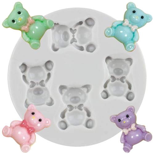 Teddy Bear Chocolate Silicone Molds Baby Bears Fondant Mold For C...