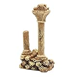 EXAOMBLE Decoración De Acuario De Columna Romana De Adorno De Paisaje para Peceras Accesorios Naturales para Tanques De Peces Diseño Lifelike y Estable