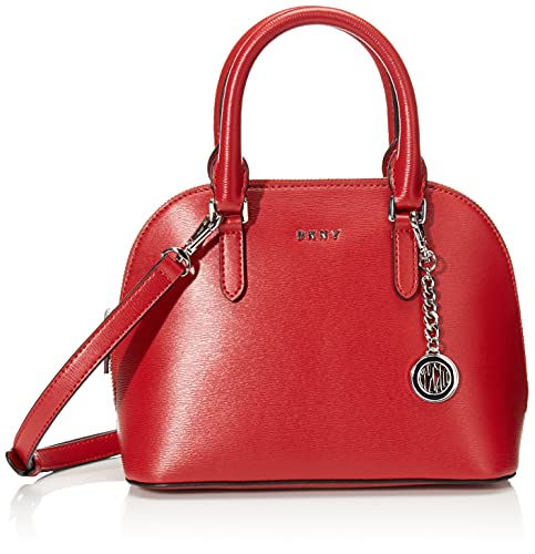 DKNY Womens Bryant Dome Satchel, Bright Red