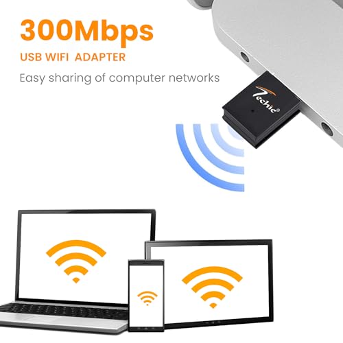 Image of Techie USB WiFi Adapter 300Mbps Wireless Dongle for PC TV Box Laptop