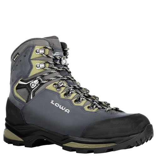 LOWA Stiefel mittel CAMINO EVO GTX stahlblau/kiwi, 44