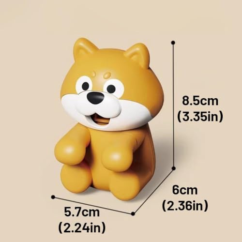 Clip-On Mini Fan for Cup & Bowl,Dog-Shaped Air-Blowing Cooling Attachment for Hot Drinks,Cute Animal Shaped Personal Fan for Cooling Coffee, Rechargeable Portable Food C-ooling Fanfor Desk & Kitchen