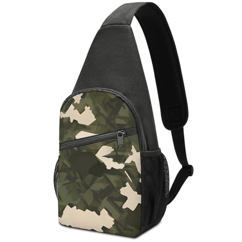 Morrales Sling Camuflaje Liviano para Senderismo y Viaje miniatura 1