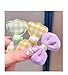 20pcs Cute Hair Clips Fashion Hair Accessories with Bows Butterfly Flower Non-slip Metal Snap Pins Party Decor (C purple 20pcs)