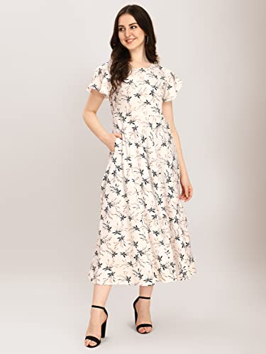 Image of QIQI Women's Crepe A-Line Maxi Casual Dress