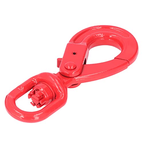 Crane Hook with Alloy Steel Crane Hoist Hook Drop Forged Hook Self Locking Crane Hook for Industry Ship Building (1.12T) (2T)