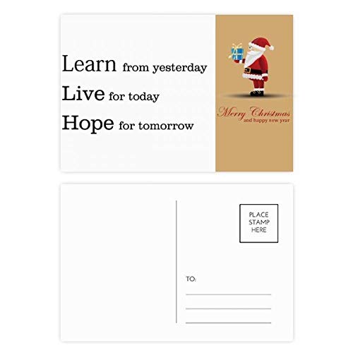 Cartes postales citation Père Noël pour partager l'espoir en fin d'année