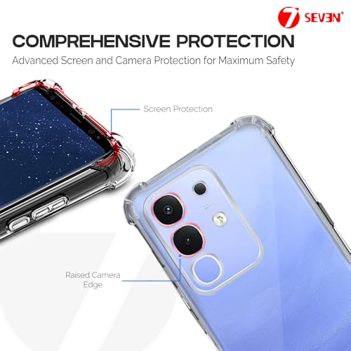 Image of 7SEVEN Back Cover for IQOO Z10X Transparent Mobile Back Case Shock Proof Design Camera Edges Protection Crystal Clear Phone Case Silicon Soft TPU and Flexible Bumper Phone Cover