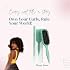 Curling Brush for Curly Hair (green) Detangling & Defining Brush for Coily, Thick, Anti-Frizz Styling Tool for Volume, Ideal for Natural Hair Women & Kids.