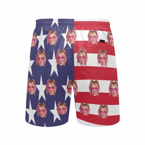 Custom Face Swim Trunks Men's Customized Swim Shorts Custom Swimsuit for Men Gifts for Dad BF Birthday Father's Day4