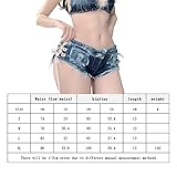 Faringoto Women's Fashion Low Waist Denim Shorts Hot Pants Jeans Black - Image 2