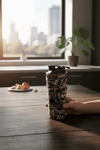 Image of Body Smith - ACTIVE WEAR & MORE Stainless Steel Protein Shaker Bottle - Leak Proof Gym Shaker with Mixing Ball, BPA Free, 750ml (Military Brown) (Brown)