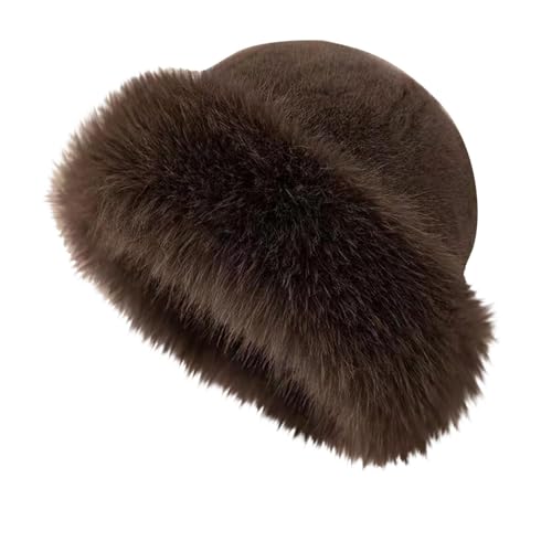 Générique Chapeau d'hiver en pour Femme, Chapeau cosaque épais, Chapeau Russe pour Snowboard, Fausse Fourrure Léopard Russe Femmes Glamorous Toque Hiver