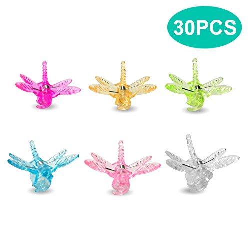 KINGLAKE Orchideen Clips 30 Stück Pflanzenclips Libelle Orchideen - Klammern für Jedermann, Gartenarbeit Genießt (30 Stück Libelle)