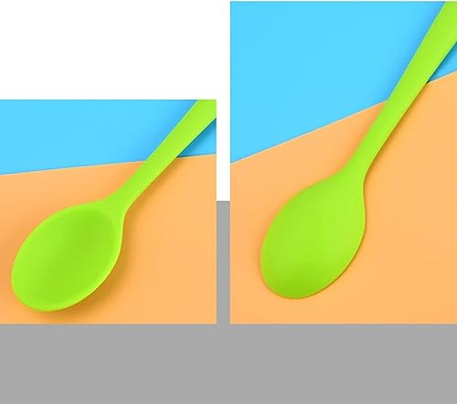 Miniatura 4 de DMUNIZ Cucharas originales de silicona cuchara de postre cuchara de ensalada cuchara de helado cuchara de sopa 5 cucharas de sopa cuchara