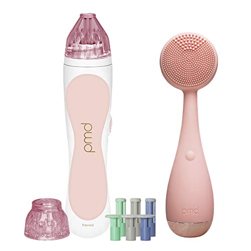PMD Beauty - Essential Cleanse and Exfoliate Bundle - Includes Personal Microderm & Clean - At-Home Microdermabrasion Machine & Smart Facial Cleansing Device for Vibrant Skin